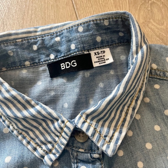 BDG Polka Dot Button-Up T - Picture 3 of 3